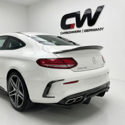 Pièces en carbone Tuning 1486 - Diffusor Carbon passend für Mercedes C-Klasse A205 C205 C63 C63S AMG