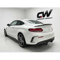 Pièces en carbone Tuning 1486 - Diffusor Carbon passend für Mercedes C-Klasse A205 C205 C63 C63S AMG