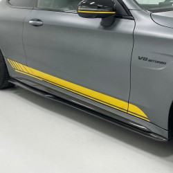 Carbonteile Tuning 1485 - Sideskirt Carbon passend für Mercedes C-Klasse A205 C205 C63 C63S AMG