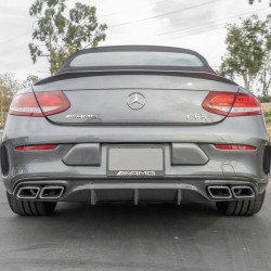 Pièces en carbone Tuning 1487 - Diffusor Carbon passend für Mercedes C-Klasse A205 C205 C63 C63S AMG