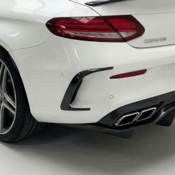 Pièces en carbone Tuning 1489 - Canards Carbon passend für Mercedes C-Klasse A205 C205 C63 C63S AMG