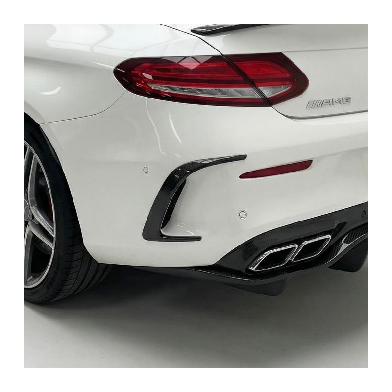 Pièces en carbone Tuning 1489 - Canards Carbon passend für Mercedes C-Klasse A205 C205 C63 C63S AMG