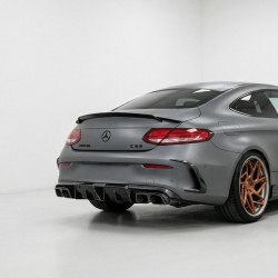 Carbonteile Tuning 2312 - Heckspoiler Spoiler Lippe B Carbon passend für Mercedes-Benz C-Klasse C205 Coupe + C43 + C63 + C63S