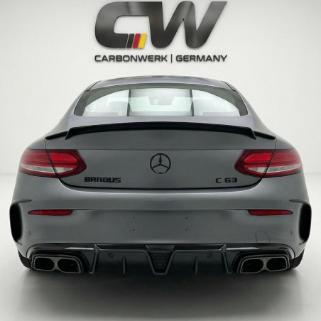 Carbonteile Tuning 2312 - Heckspoiler Spoiler Lippe B Carbon passend für Mercedes-Benz C-Klasse C205 Coupe + C43 + C63 + C63S