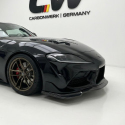 Carbonteile Tuning 1408 - Frontlippe Spoiler Schwert V2 Carbon passend für Toyota Supra MK5 A90