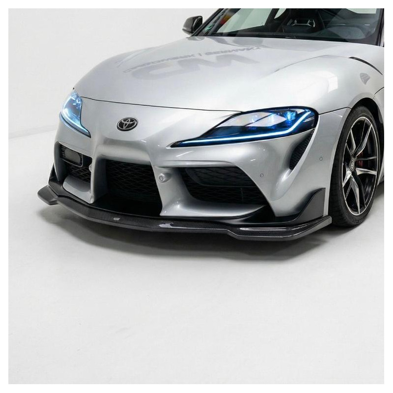 Carbonteile Tuning 1408 - Frontlippe Spoiler Schwert V2 Carbon passend für Toyota Supra MK5 A90