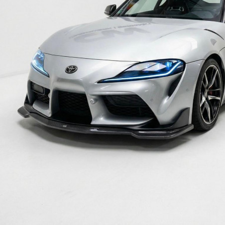 Carbonparts Tuning 1408 - Front lip spoiler V2 carbon fits Toyota Supra MK5 A90