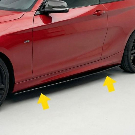 Carbonparts Tuning 2541 - Seitenschweller Ansatz Side Skirt ABS Performance Glanz Schwarz passend für BMW 2er F22 F23 M Paket