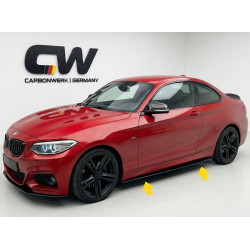 Carbonparts Tuning 2541 - Seitenschweller Ansatz Side Skirt ABS Performance Glanz Schwarz passend für BMW 2er F22 F23 M Paket
