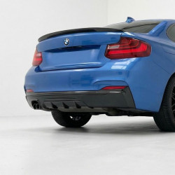 Pièces en carbone Tuning Heckdiffusor Diffusor Heck Ansatz ABS schwarz glänzend passend für BMW 2er F22 F23 MPaket - 3061