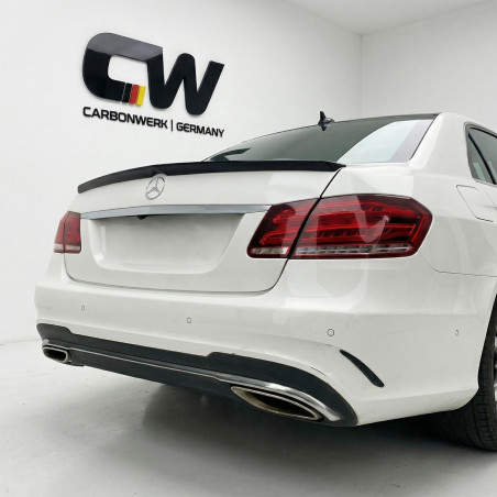 Carbonteile Tuning Heckspoiler Spoiler Lippe High schwarz glänzend passend für Mercedes-Benz E-Klasse W212 + E63 +E63S - 2866