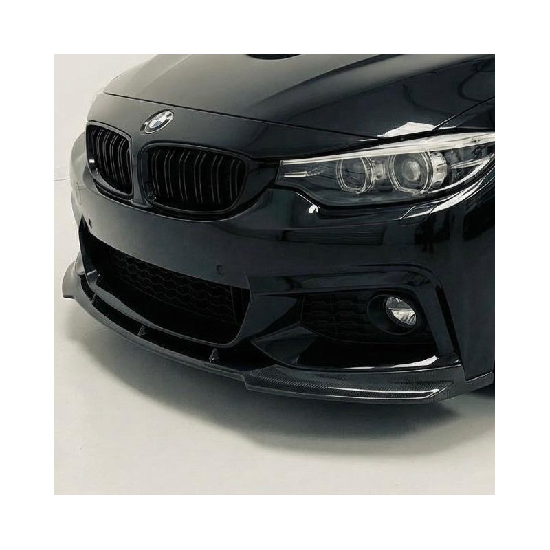 Carbonteile Tuning 1050 - Frontlippe Lippe Frontspoiler Schwert V2 Carbon passend für BMW 4er F32 F33 F36