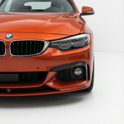 Carbonteile Tuning 2096 - Canards Frontansätze Splitter ABS Glanz Schwarz passend für BMW 4er F32 F33 F36 M Paket
