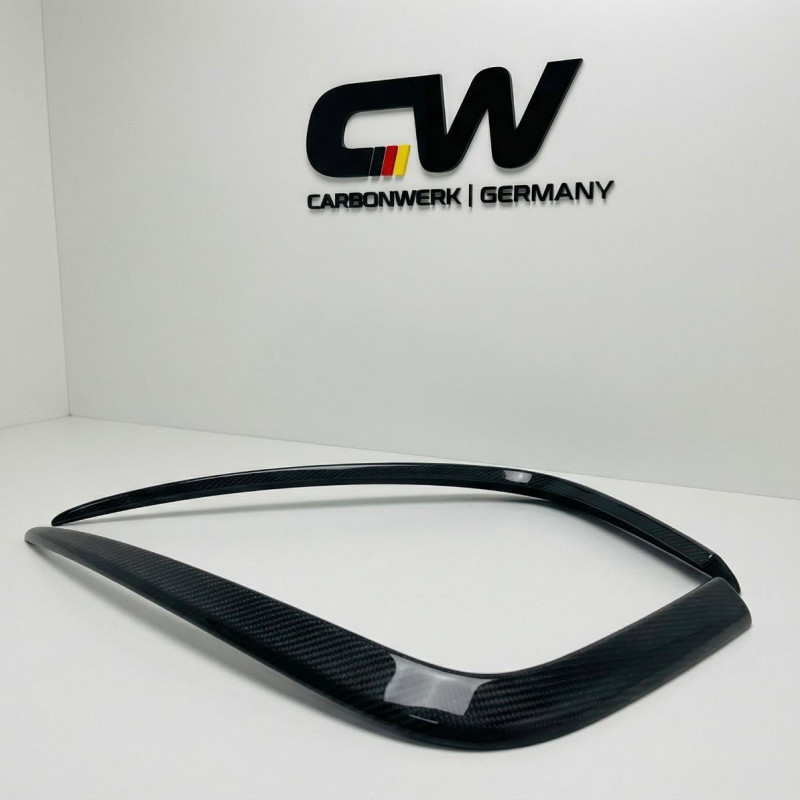 Carbonteile Tuning 1664 - Splitter Canards Flaps Abdeckungen Front passend für BMW 5er F10 F11