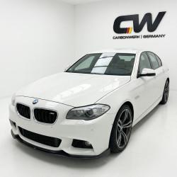 Carbonteile Tuning 1057 - Frontlippe Lippe Frontspoiler Schwert V3 Carbon passend fürBMW 5er F10 F11
