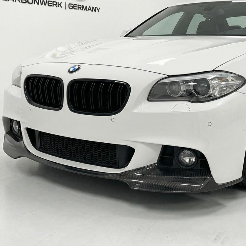 Carbonteile Tuning 1055 - Frontlippe Lippe Frontspoiler Schwert V1 Carbon passend für BMW 5er F10 F11