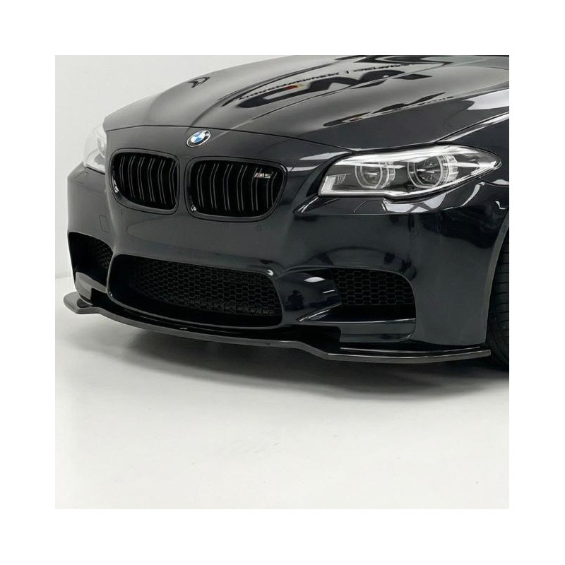 Carbonteile Tuning 2041 - Frontlippe Lippe Schwert V1 ABS Glanz Schwarz passend für BMW M5 F10