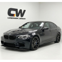Carbonteile Tuning 2041 - Frontlippe Lippe Schwert V1 ABS Glanz Schwarz passend für BMW M5 F10