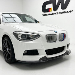 Carbonteile Tuning 1002 - Frontlippe Lippe Frontspoiler Schwert V1 Carbon passend für BMW 1er F20 F21 Vorfacelift
