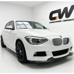 Carbonteile Tuning 1002 - Frontlippe Lippe Frontspoiler Schwert V1 Carbon passend für BMW 1er F20 F21 Vorfacelift