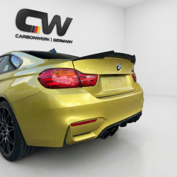 Carbonteile Tuning 1750 - Heckspoiler Spoiler Lippe ABS schwarz glänzend Highkick passend für BMW M4 F82