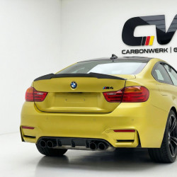Carbonteile Tuning 1750 - Heckspoiler Spoiler Lippe ABS schwarz glänzend Highkick passend für BMW M4 F82