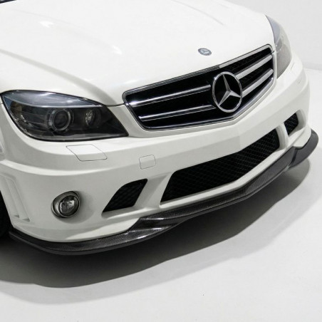 Pièces en carbone Tuning 1273 - Frontlippe Carbon passend für Mercedes C-Klasse W204 C63 AMG Bj. 07-10