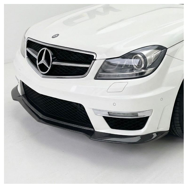 Carbonteile Tuning 1274 - Frontlippe Spoiler Schwert Performance Carbon passend für Mercedes C-Klasse W204 C204 C63 AMG MOPF ...