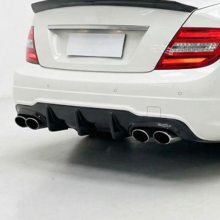 Carbonteile Tuning 1559 - Diffusor V2 Carbon passend für Mercedes C-Klasse W204 C204 C63 AMG MOPF Facelift