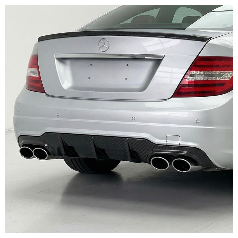 Carbonparts Tuning 1276 - Diffusor Carbon passend für Mercedes C-Class W204 C204 C63 AMG MOPF Facelift