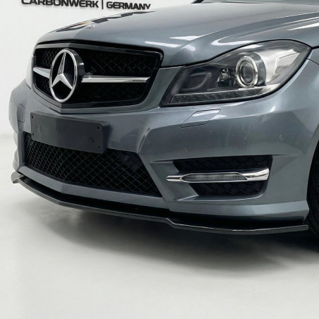 Carbonparts Tuning 2026 - Frontlippe Spoiler Schwert Performance ABS schwarz glänzend passend für Mercedes-Benz W204 C AMG MOPF