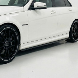 Carbonparts Tuning 2077 - Sideskirt Carbon passend für Mercedes C-Klasse W204 C204 C63 AMG