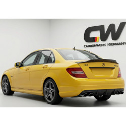Carbonteile Tuning 2777 - Heckspoiler Spoiler Lippe Deep V2 ABS Glanz Schwarz passend für Mercedes Benz W204 C-Klasse + C63 A...
