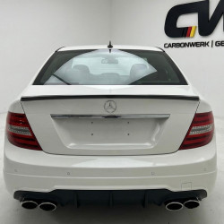 Pièces en carbone Tuning 2785 - Heckspoiler Spoiler Lippe ABS Glanz Schwarz passend für Mercedes Benz W204 C-Klasse + C63 AMG...