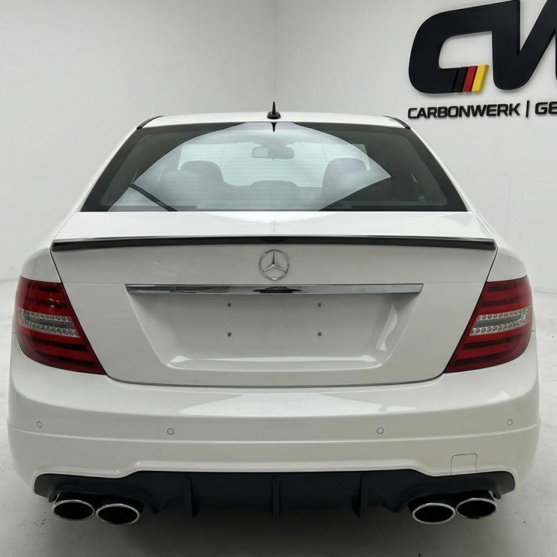 Pièces en carbone Tuning 2785 - Heckspoiler Spoiler Lippe ABS Glanz Schwarz passend für Mercedes Benz W204 C-Klasse + C63 AMG...