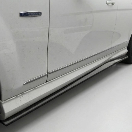 Carbonparts Tuning Sideskirt Seitenschweller Ansatz Carbon passend für Mercedes-Benz C-Klasse C204 W204 AMG Paket - 2976