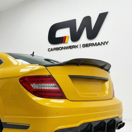 Pièces en carbone Tuning 2778 - Heckspoiler Spoiler Lippe Deep V2 ABS Glanz Schwarz passend für Mercedes-Benz C204 C-Klasse +...
