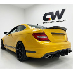 Pièces en carbone Tuning 2778 - Heckspoiler Spoiler Lippe Deep V2 ABS Glanz Schwarz passend für Mercedes-Benz C204 C-Klasse +...