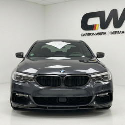 Pièces en carbone Tuning 1343 - Frontlippe Spoiler Schwert Performance Carbon passend für BMW 5er G30 G31 Vorfacelift mit MPaket