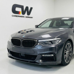 Pièces en carbone Tuning 1343 - Frontlippe Spoiler Schwert Performance Carbon passend für BMW 5er G30 G31 Vorfacelift mit MPaket