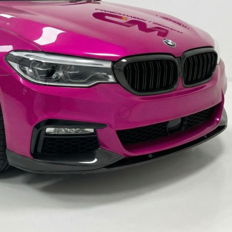Pièces en carbone Tuning 1343 - Frontlippe Spoiler Schwert Performance Carbon passend für BMW 5er G30 G31 Vorfacelift mit MPaket