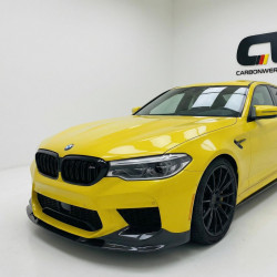 Pièces en carbone Tuning 1359 - Frontlippe Spoiler Schwert Performance V2 Carbon passend für BMW F90 M5 Vorfacelift