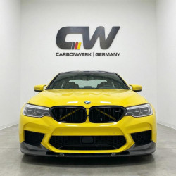 Pièces en carbone Tuning 1359 - Frontlippe Spoiler Schwert Performance V2 Carbon passend für BMW F90 M5 Vorfacelift