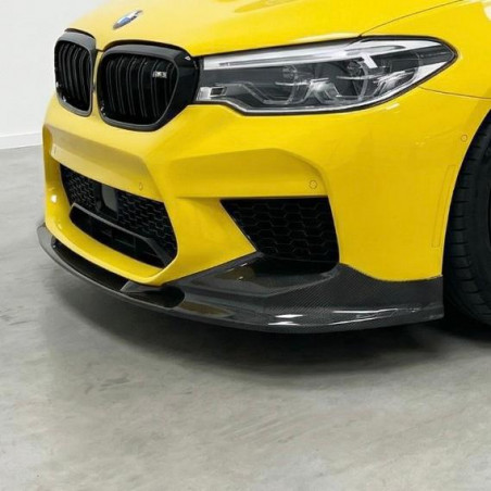 Pièces en carbone Tuning 1359 - Frontlippe Spoiler Schwert Performance V2 Carbon passend für BMW F90 M5 Vorfacelift