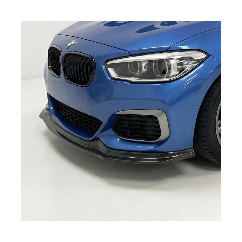 Pièces en carbone Tuning 1418 - Frontlippe V2 Carbon passend für BMW 1er F20 F21 Facelift LCI