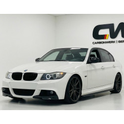 Pièces en carbone Tuning 1570 - Flaps ABS schwarz glänzend passend für BMW 3er E90 E91 LCI