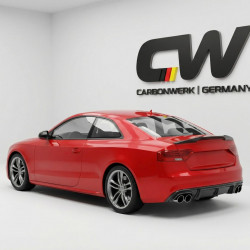 Pièces en carbone Tuning 1996 - Diffusor Diffuser Heckdiffusor Carbon passend für AUDI S5 + A5 B8.5 8T mit SLine 2012 bis 2016