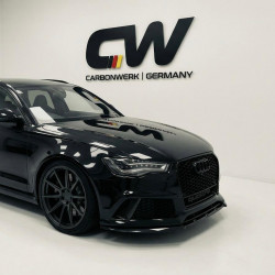 Carbonteile Tuning 1469 - Frontlippe Spoiler Schwert Vollcarbon passend für AUDI RS6 C7 4G 2013-2018