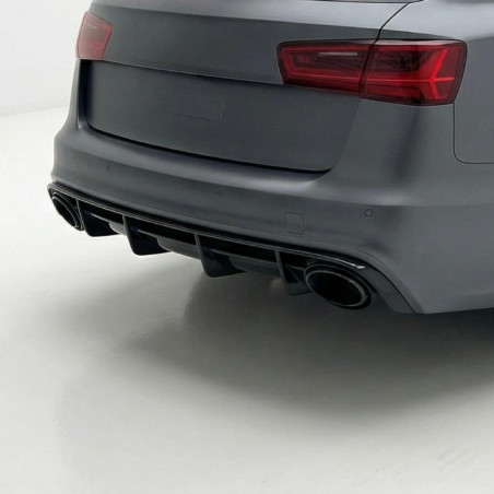 Pièces en carbone Tuning 1471 - Diffusor Carbon passend für AUDI C7 4G RS6 2013-2018