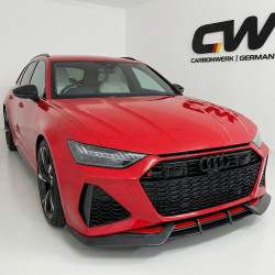 Carbonparts Tuning 1479 - Front lip carbon fit for AUDI C8 4K RS6 2019-2024